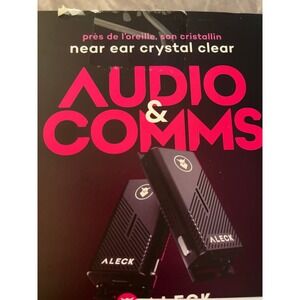 ALECK Near Ear True Wireless Audio Comm System Black Pair